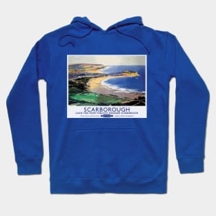 Vintage British Travel Poster: Scarborough Coast Hoodie